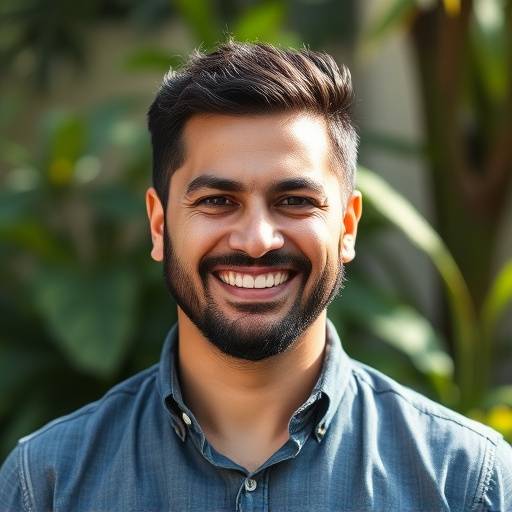 Headshot of Javier Ramirez, the Sustainability Officer at Wanderlust Journeys, a man with a friendly and environmentally conscious expression.